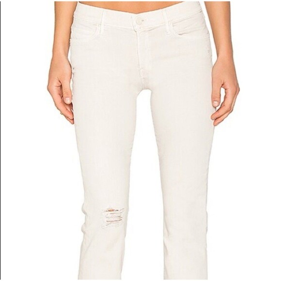 Mother The Rascal Ankle Snippet Jeans Size 30 In Sexy Just Walked Into Town - Picture 2 of 15